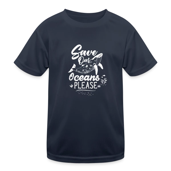 Sauvons Nos Océans sur T-shirt sport Enfant