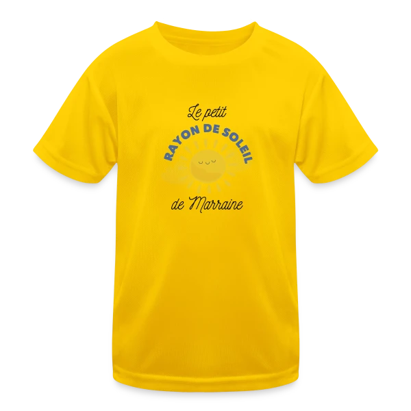 Marraine : Mon Rayon de Soleil sur T-shirt sport Enfant