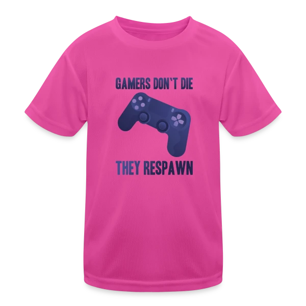 Univers Gaming : Manette et Esprit Geek sur T-shirt sport Enfant