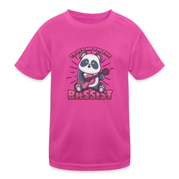 Panda Bassiste Confiance sur T-shirt sport Enfant