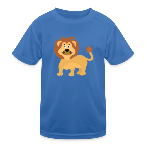 Petit Lion Mignon sur T-shirt sport Enfant