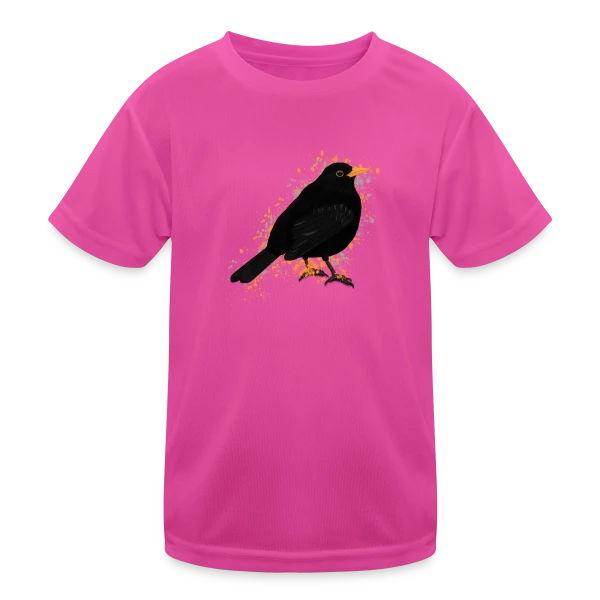 Merle Noir Taches sur T-shirt sport Enfant