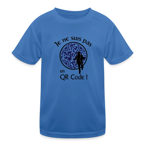 Je ne suis pas un QR Code sur T-shirt sport Enfant