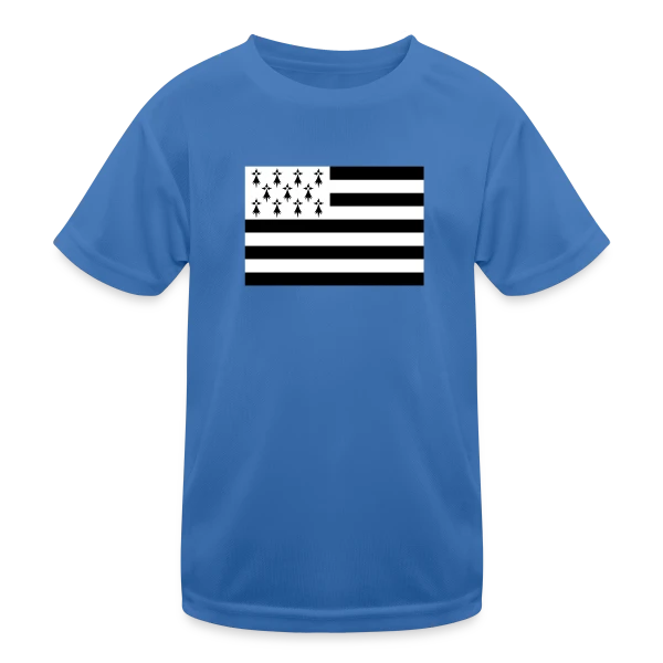 Drapeau Breton Gwenn ha Du sur T-shirt sport Enfant