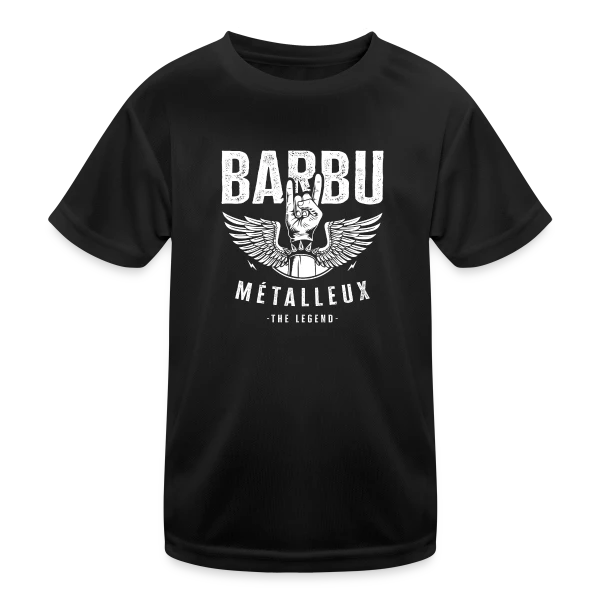 Barbu Métalleux : La Légende sur T-shirt sport Enfant