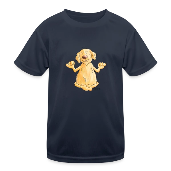 Golden Retriever Yogi Relax | T-shirt Chien Rigolo sur T-shirt sport Enfant