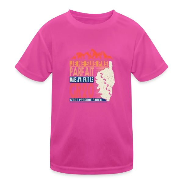 GR20 Fierté Randonneur sur T-shirt sport Enfant