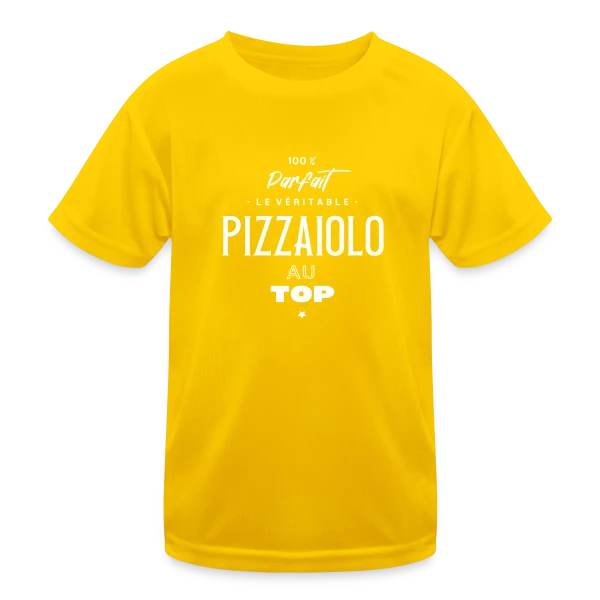 Le Vrai Maître Pizzaiolo sur T-shirt sport Enfant