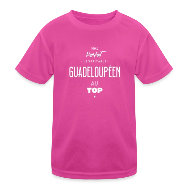 L'Authentique Guadeloupéen au Top ! sur T-shirt sport Enfant