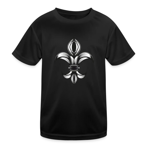 Fleur de Lys Élégante - Symbole Royal sur T-shirt sport Enfant