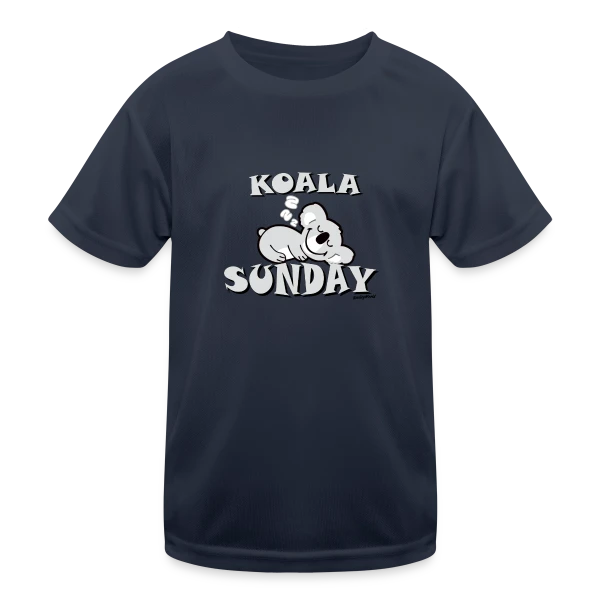 Koala du Dimanche, Smiley Fatigué sur T-shirt sport Enfant