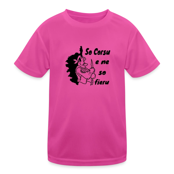 Fier d'être Corse sur T-shirt sport Enfant