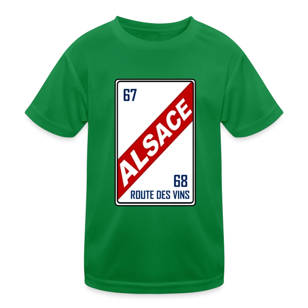 Humour 'Licence Alsace' - Saveurs Régionales sur T-shirt sport Enfant