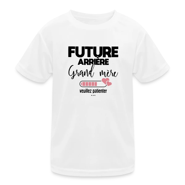 Future Arrière-Grand-Mère : La Belle Annonce sur T-shirt sport Enfant