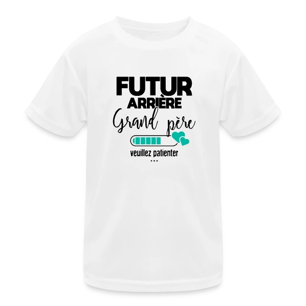 Futur Arrière-Grand-Père : Patience, Bébé Arrive ! sur T-shirt sport Enfant