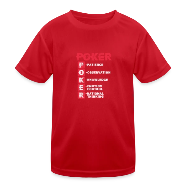 La Vie est un Poker sur T-shirt sport Enfant
