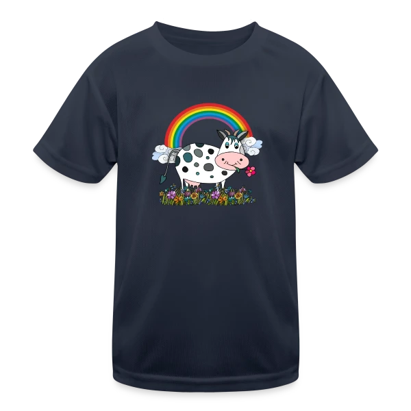 La Vache Coquette sur T-shirt sport Enfant