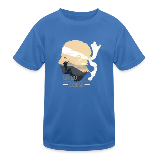 GR20 Corse Randonnée Épique sur T-shirt sport Enfant