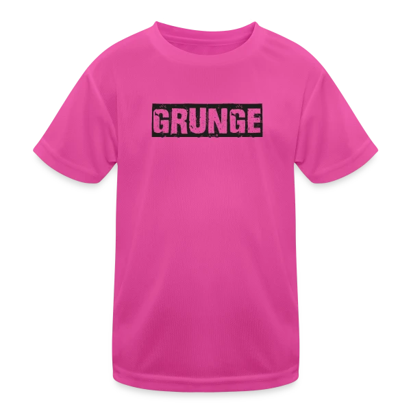 Titre Grunge Texturé sur T-shirt sport Enfant