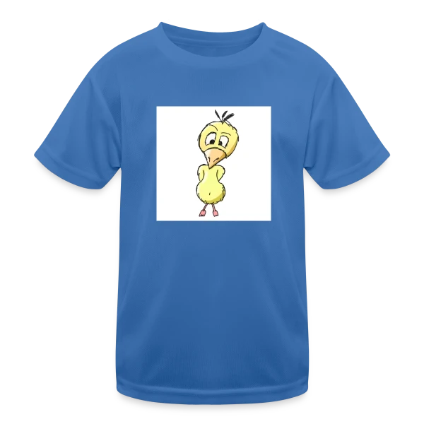 Caneton Timide et Drôle sur T-shirt sport Enfant