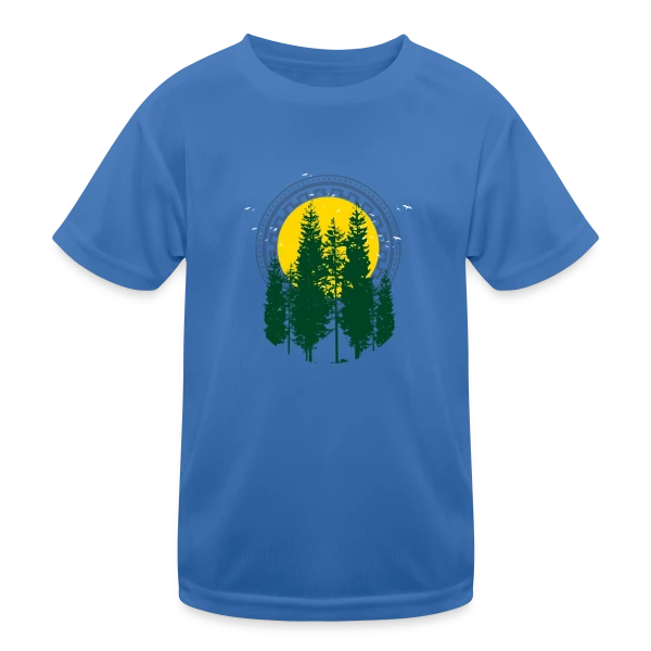 Arbre du Monde Végétal sur T-shirt sport Enfant