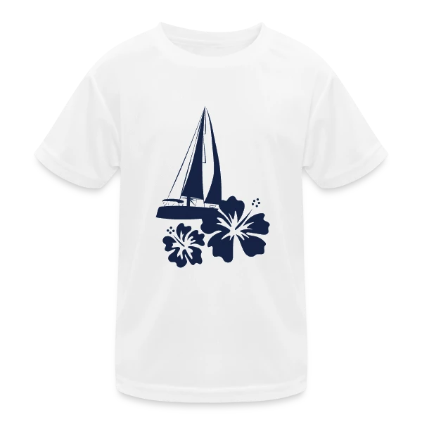 Voilier sur l'Océan Pacifique sur T-shirt sport Enfant