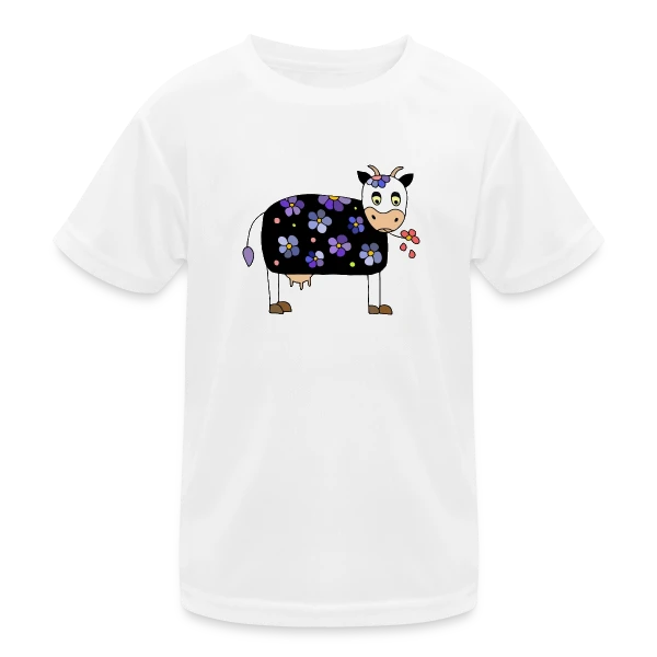 La Vache Rigolote sur T-shirt sport Enfant
