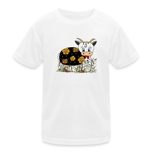 La Vache Joyeuse sur T-shirt sport Enfant