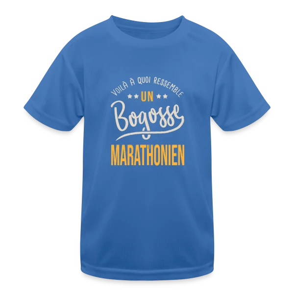 Running Bogosse Marathonien - Idée Cadeau Marathon sur T-shirt sport Enfant