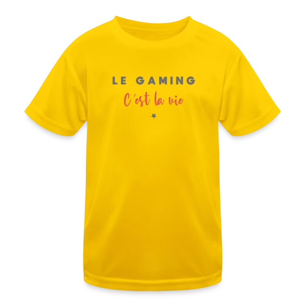Le Gaming C'est la Vie sur T-shirt sport Enfant