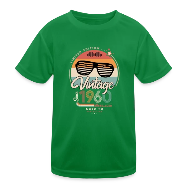 Vintage Depuis 1960 : L'Année Fondatrice sur T-shirt sport Enfant