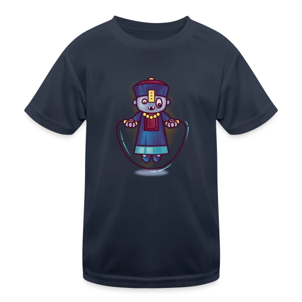 Le Vampire Sauteur Chinois sur T-shirt sport Enfant