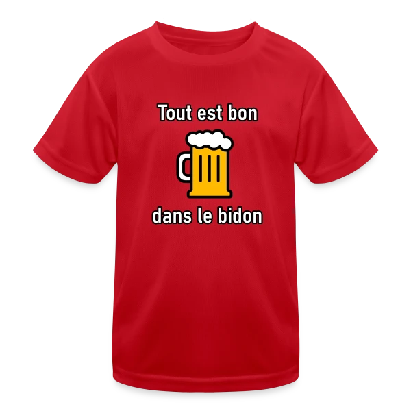 Tout est Bon dans le Bidon sur T-shirt sport Enfant