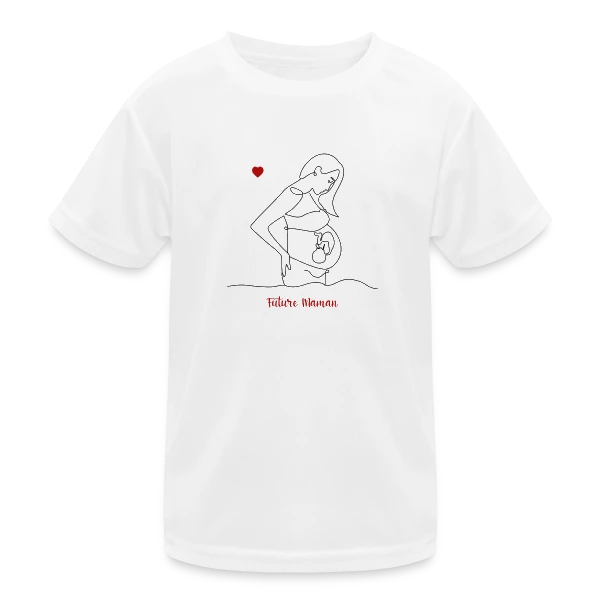 Future Maman : Douce Attente sur T-shirt sport Enfant
