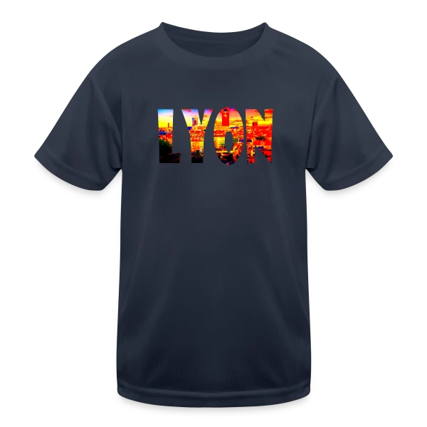 Lyon Cité Vibrante sur T-shirt sport Enfant