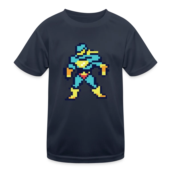Super-Héros Rétro Sammy sur T-shirt sport Enfant