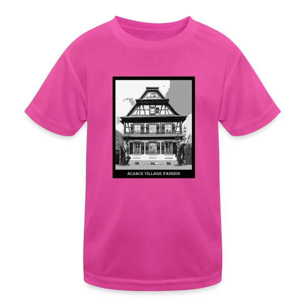 Maison à Colombages Alsacienne Vintage sur T-shirt sport Enfant