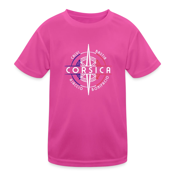 Emblème Corse Stylisé sur T-shirt sport Enfant
