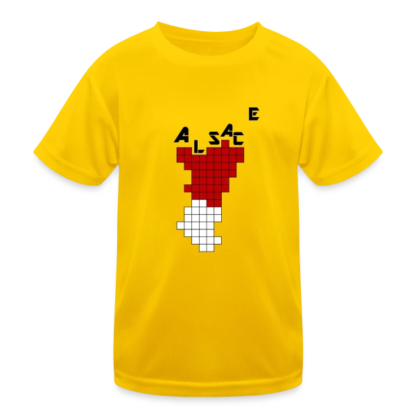 Alsace Pixel Art - Humour Rétrogaming sur T-shirt sport Enfant