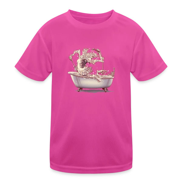 L'Étrange Bain de Kanagawa sur T-shirt sport Enfant
