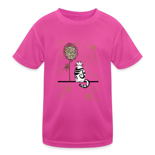 Félin Mystérieux sur T-shirt sport Enfant