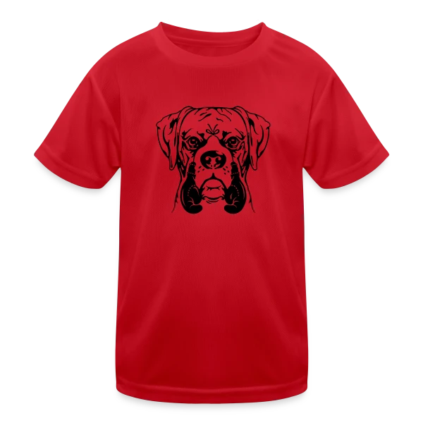 Jeune Boxer, Chien Combattant sur T-shirt sport Enfant