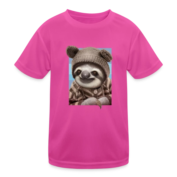 Bébé Paresseux en Pull Hivernal sur T-shirt sport Enfant