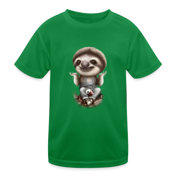 Le Paresseux S'en Fiche sur T-shirt sport Enfant
