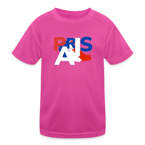 Paris Tricolore Moderne sur T-shirt sport Enfant