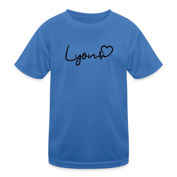 Lyon Battement de Cœur sur T-shirt sport Enfant
