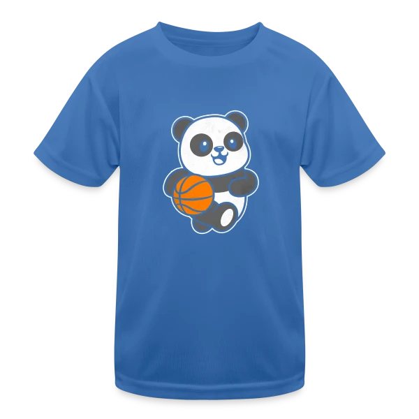 Panda Basketteur sur T-shirt sport Enfant
