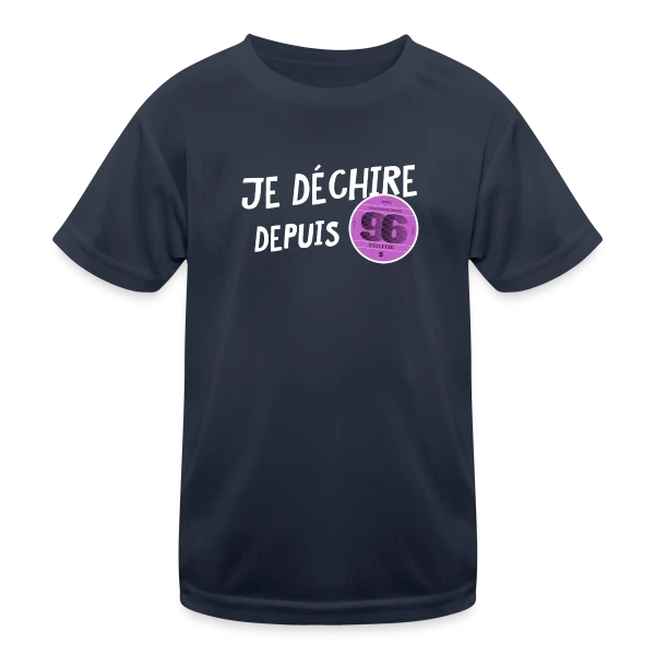 Je déchire depuis 1996 - Anniversaire Fun & Vintage sur T-shirt sport Enfant