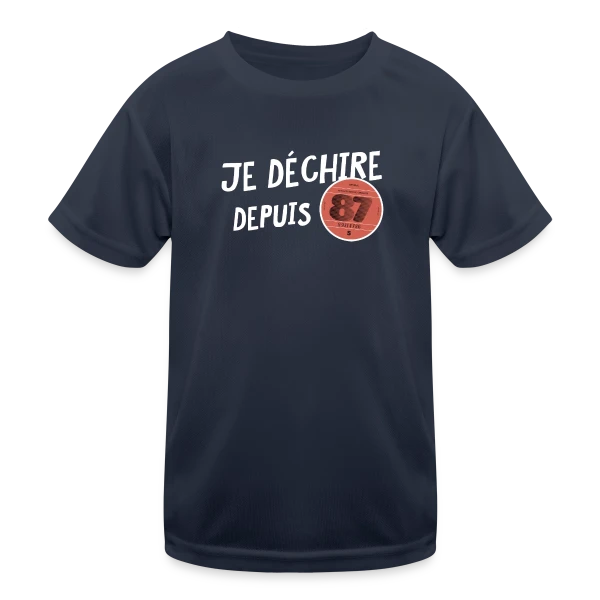 Je déchire depuis 1987 - Anniversaire Rétro sur T-shirt sport Enfant