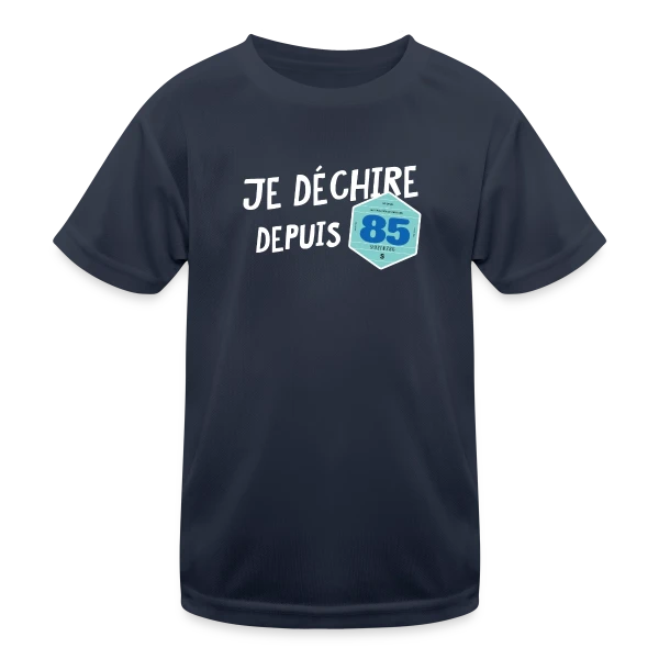 Je déchire depuis 85 - Style Vignette Auto Rétro Vintage sur T-shirt sport Enfant